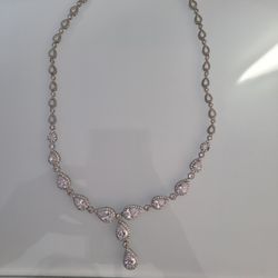 Necklace &  Chandelier Earrings-perfect For Bride