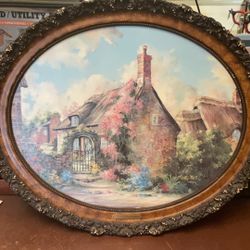 Tithe Barn Cottage By Marty Bell Painting