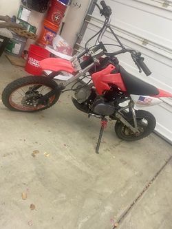 Red Kids Pit Dirt Bike