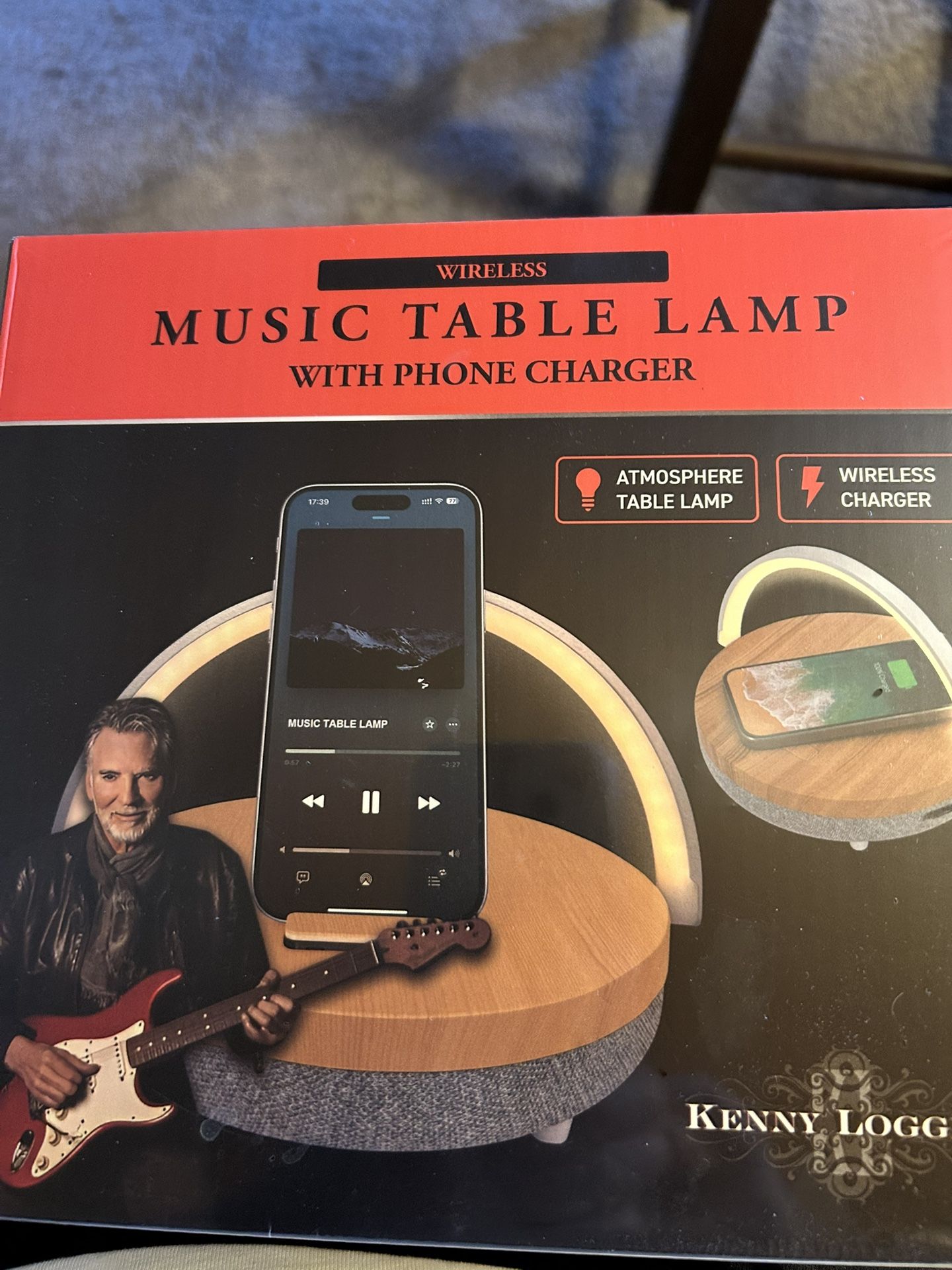 Music Lamp With Phone Charger. New