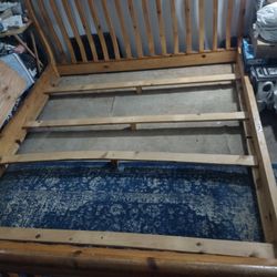 Wooden King Size  Sleigh Bed Frame