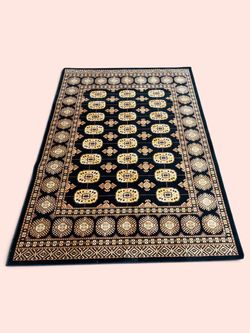 Brand New Bokhara Elephant Print Rug | 4'7" x 6'7"
