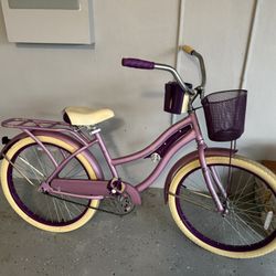 Pink Girl’s Bike With Basket