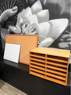 Filing cabinet cork board