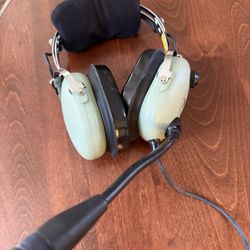 David Clark Headset H-10 13.4 flight Headphones-great Condition
