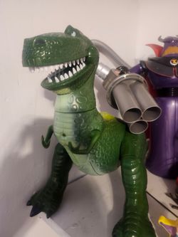 Toy story rex dinosaur toy used disney store
