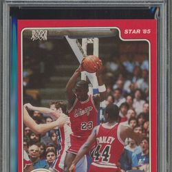 1984 Star Basketball #288 Michael Jordan RC Rookie HOF BGS 8 LOW POP - VERY RARE