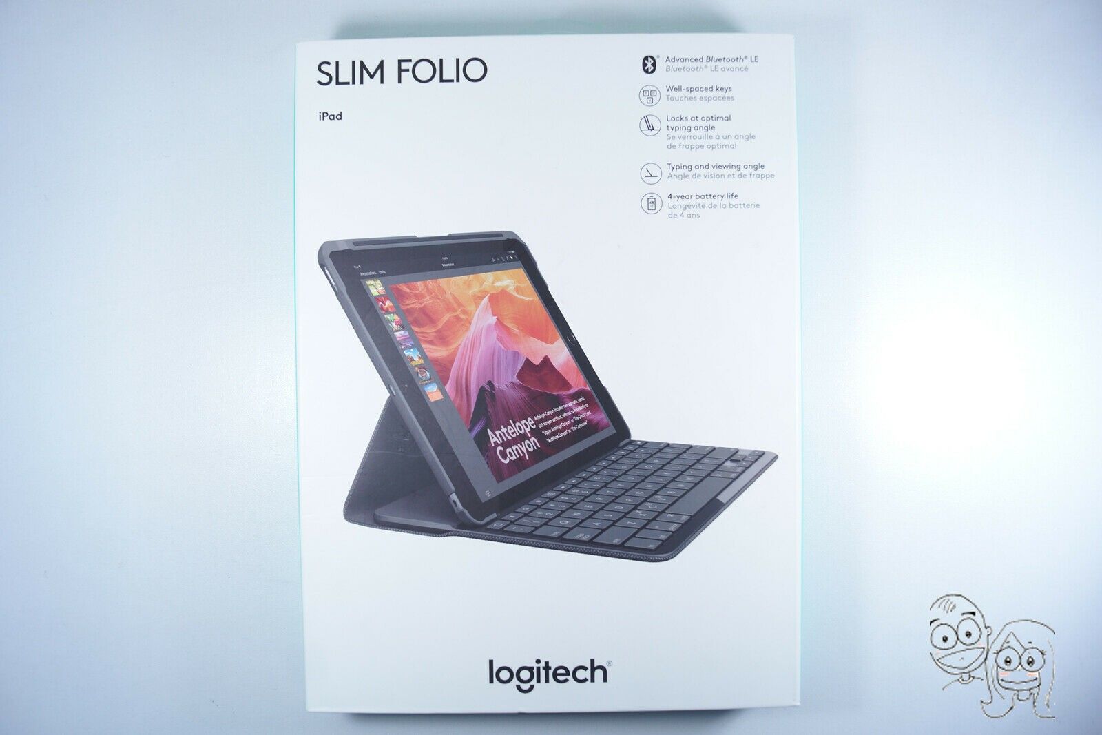 Logitech iPad 9.7" Slim Folio Bluetooth Keyboard Case for iPad 5th / 6th Gen.