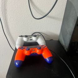 PS 4 With Controllers & 3 Games