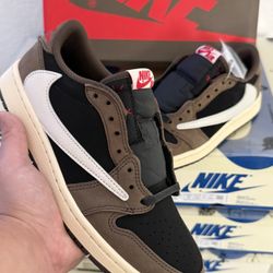  Nike Air jordan 1 low travis Scott Dark Mocha Size 7,7.5,8,8.5,9,9.5,10,10.5,11,12 