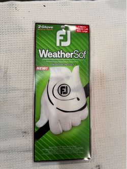 Brand new Footjoy WeatherSof 2 pack golf gloves Sz med/lrg
