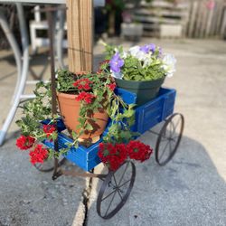 Garden Wagon With Plants