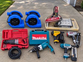 Mixed Power Tool Lot – Makita, Milwaukee, Bostitch