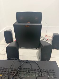 Klipsch 5.1 Surround Sound Speaker System with Yamaha Receiver