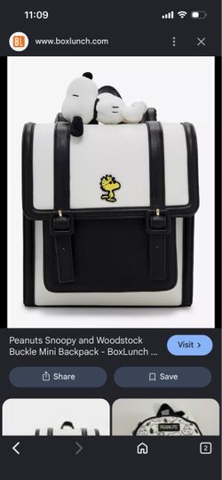 75$ Snoopy bag new with tags