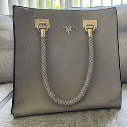 Gray Prada Bag