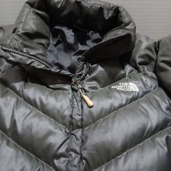 Used Lady's  (The North Face ) Large gray  Puffer Jacket  $20
