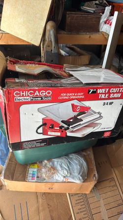 Chicago 7” wet tile saw