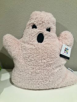 Large Light Pink Ghost Pillow 