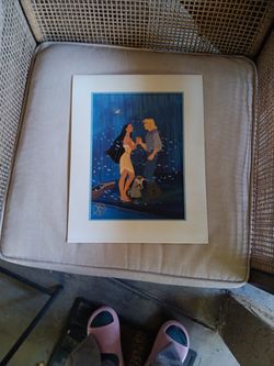 Disney Pocahontas Lithograph 1995