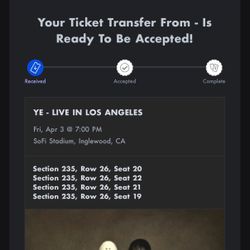 Ye Concert Tickets