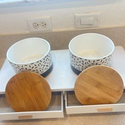 Set of Two Stylish Canisters