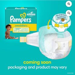 (2) Boxes Of Pampers Swaddlers Size 2 (148 Count)