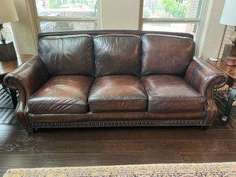 Living room leather couch matching set