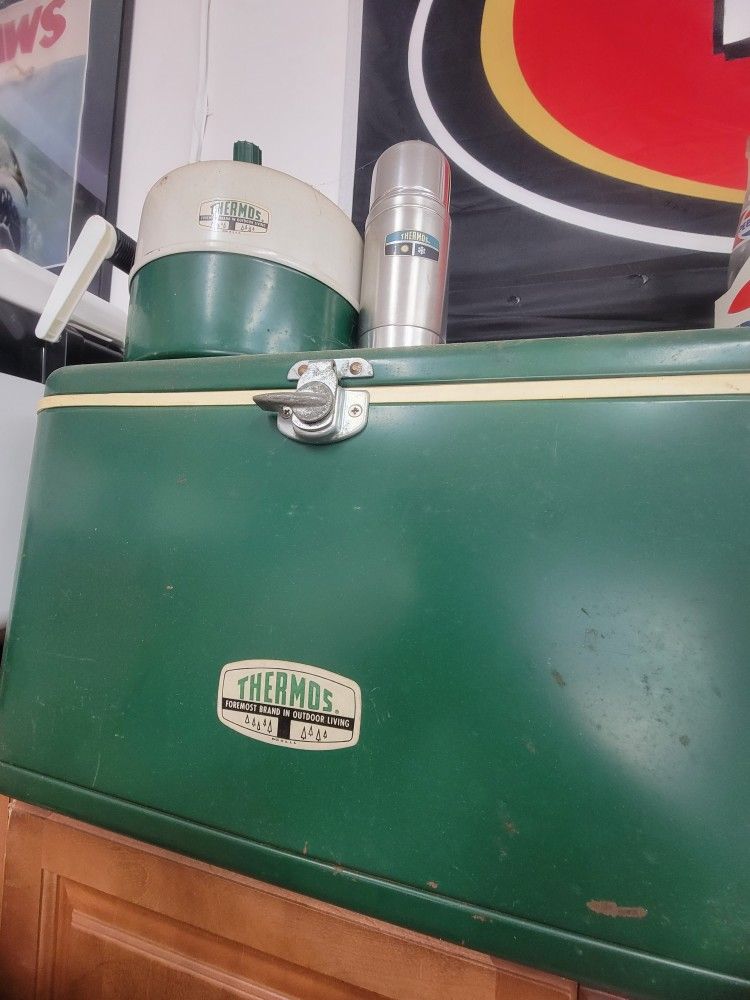 Vintage Thermos Cooler Set