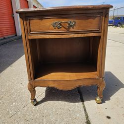 Solid Wood One Drawer Nightstand By Drexel Furniture 