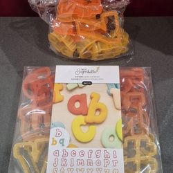 24 pc. Alphabet cookie cutters & numbers