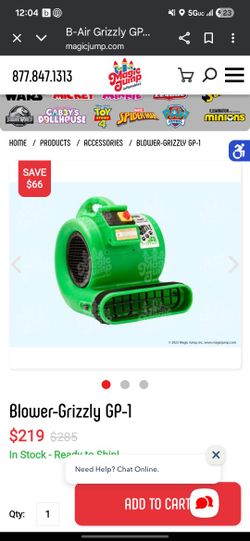 Grizzly AIR Blower / Mover 1HP