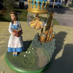 Disney Beauty And The Beast Belle Hanging Snow Globe RARE Ornament Figurine