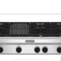Kitchenaid 48 Inch Professional Gas Cooktop 