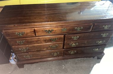 Antique Dresser And Mirror