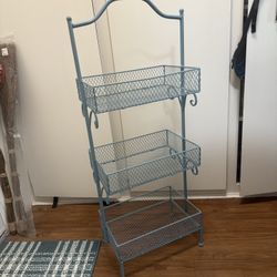 Blue Wire Shelve/Baskets