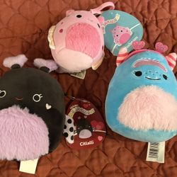 Lot of 3 NWT Squishmallows Citlalli Alijoon (4") & Shabnam (3")