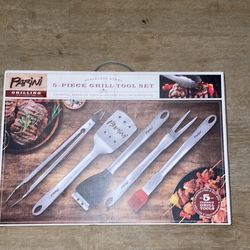 5 piece grill tool set
