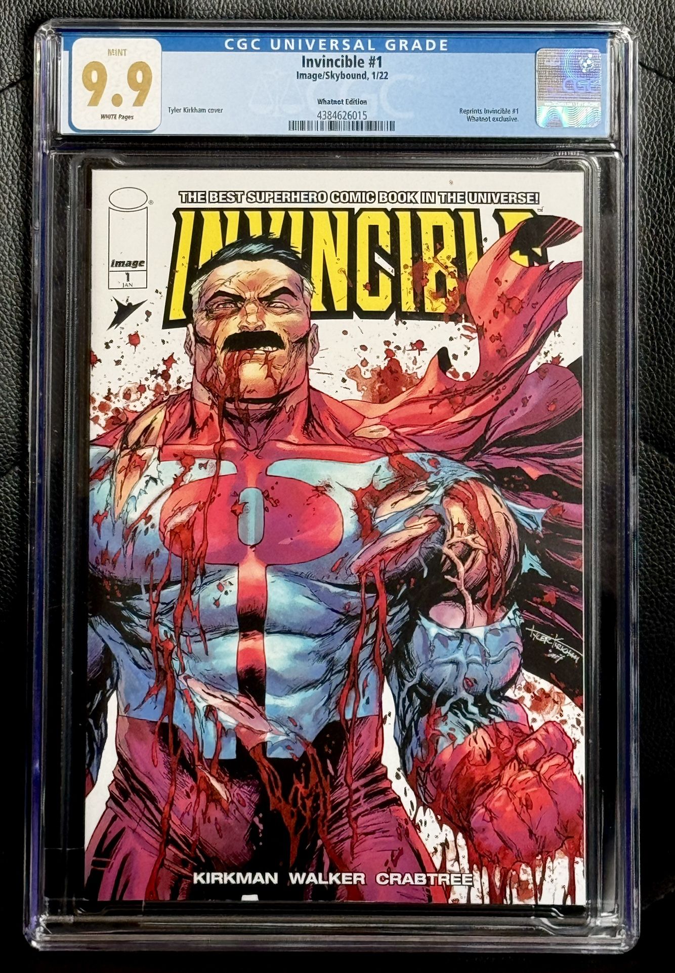 INVINCIBLE #1 WhatNot OMNI-MAN Trade Dress Tyler Kirkham CGC 9.9- RARE