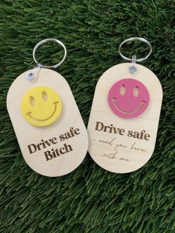 Keychain | Keychains | Drive Safe Keychain | Personalized Keychains 