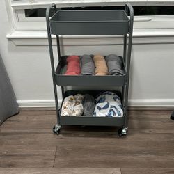 Organization 3 Tier Rolling Cart