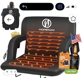 Stadium Seat With Built In Heater