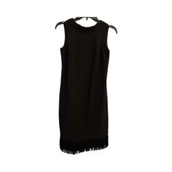 Gorgeous Ann Taylor Factory Black Fringed Dress Size 0