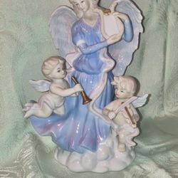 Amazing Grace Angel And Cherub Music Box 