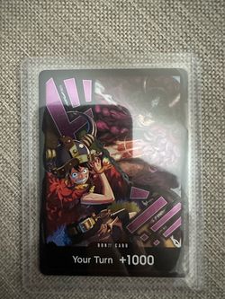One Piece TCG - Luffy & Loki Gold DON!! Parallel Card - OP17 World's Strongest Warriors