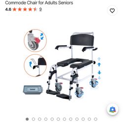 Shower Commode Wheelchair 