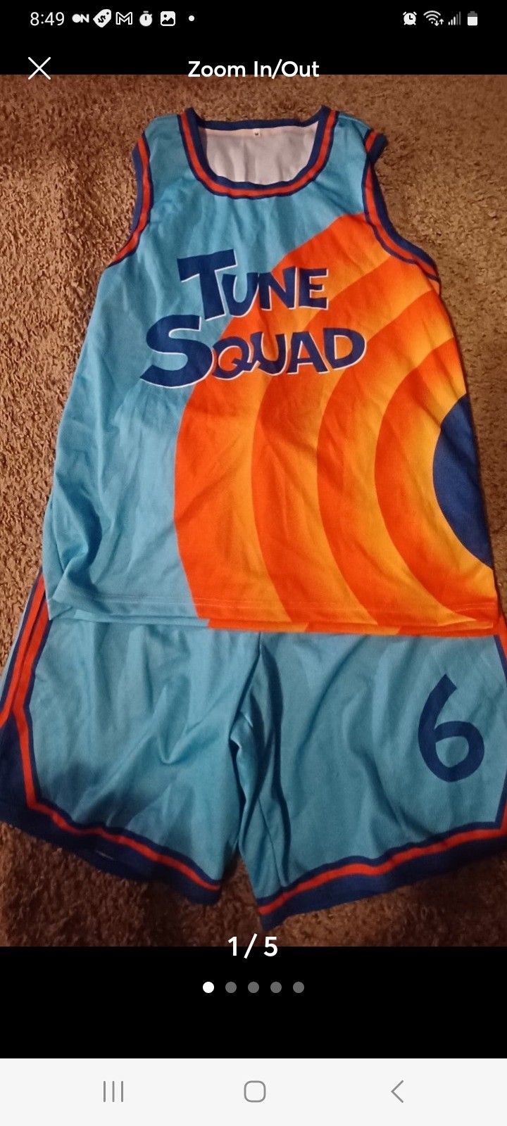 Tune Squad Costume Adult Medium