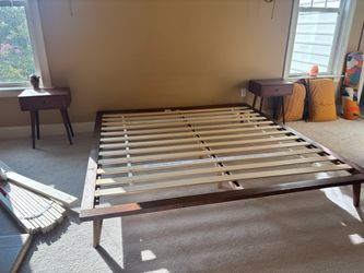 King bed frame + night stands