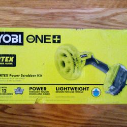 Ryobi ONE+ 18V Cordless Vortex Power Scrubber Kit With 2.0Ah Battery And Charger 