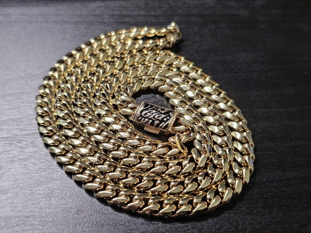 GLD 6mm 24" Cuban Link Gold Chain